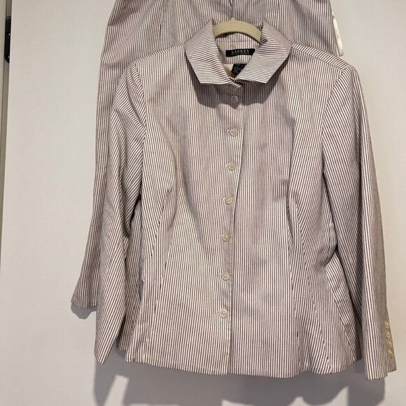 Ralph Lauren Lauren by Ralph Lauren Pinstriped 2 Piece Suit - Picture 8 of 8